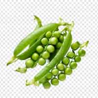 Free PSD peas isolated on transparent background