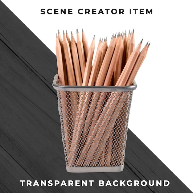 Pencil object transparent PSD