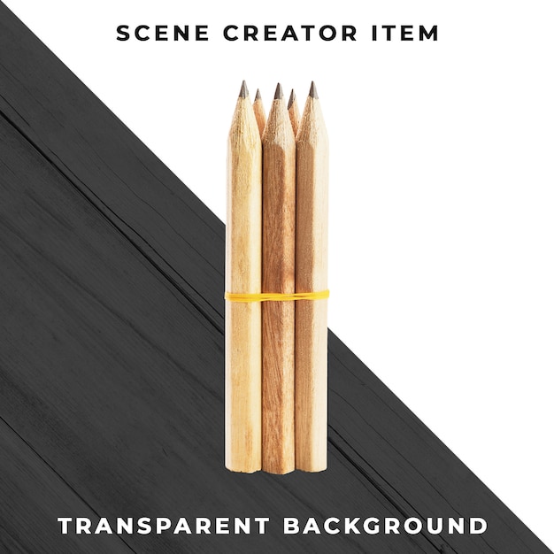 Pencil object transparent PSD