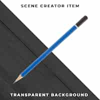 Free PSD pencil object transparent psd