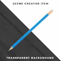 Free PSD pencil object transparent psd