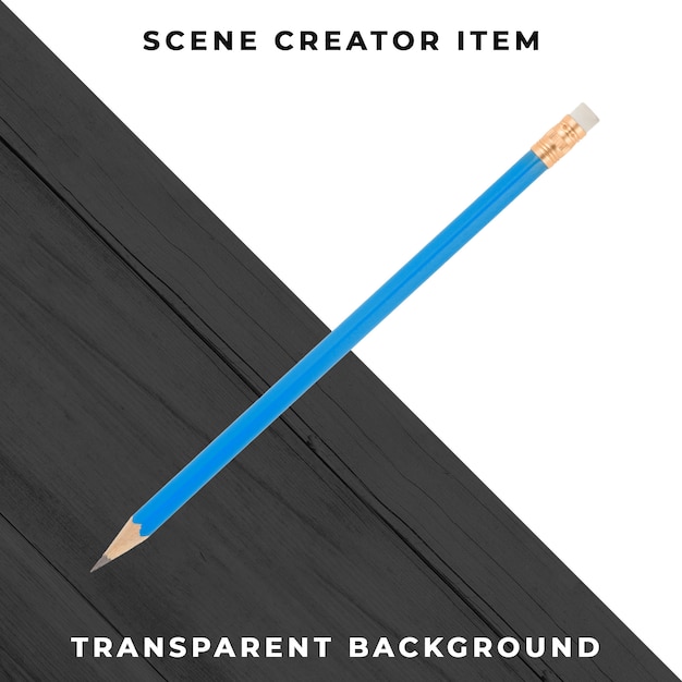 Pencil object transparent PSD