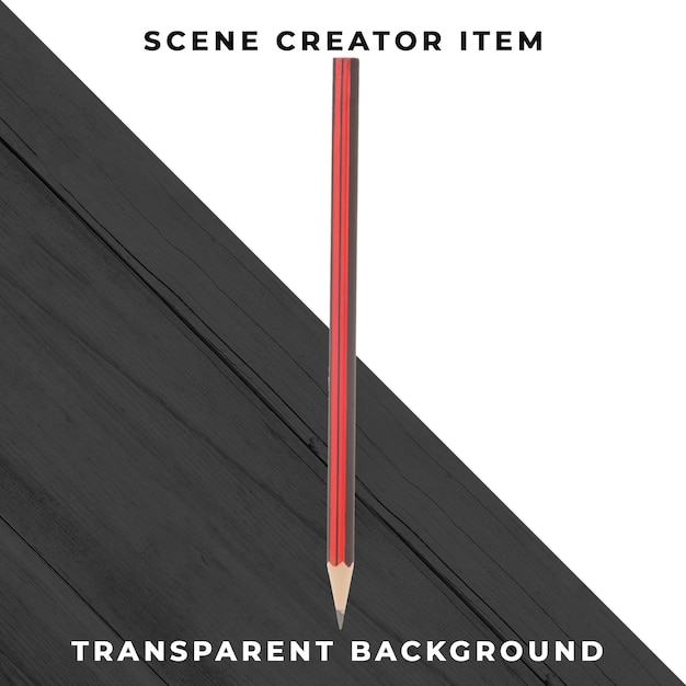 Pencil object transparent PSD