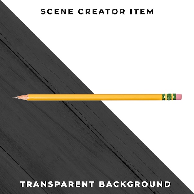 Pencil object transparent PSD