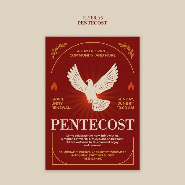Pentecost celebration flyer