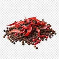 Free PSD pepper blend isolated on transparent background