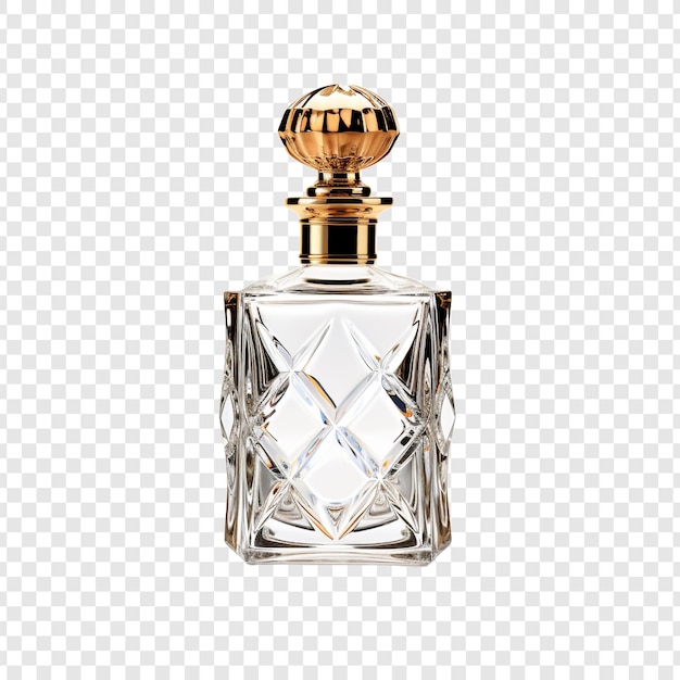 Free PSD perfume bottle isolated on transparent background