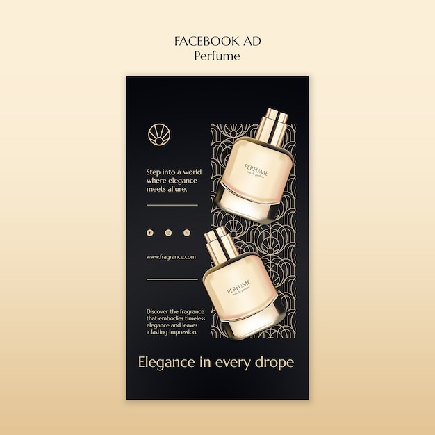 Free PSD perfume template design