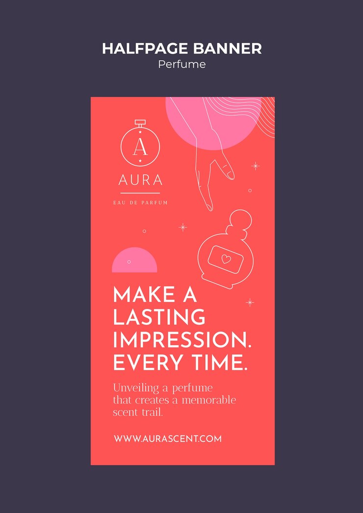 Free PSD perfume template design