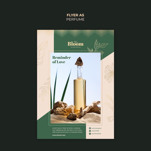 Perfume template design