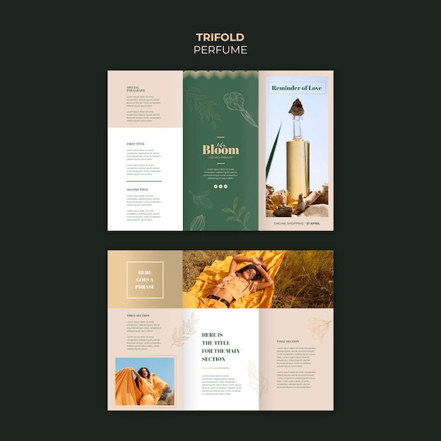 Perfume template design