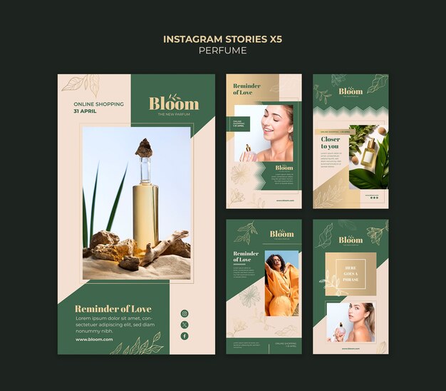 Perfume template design