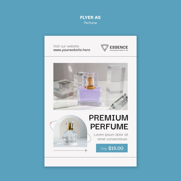 Free PSD perfume template design