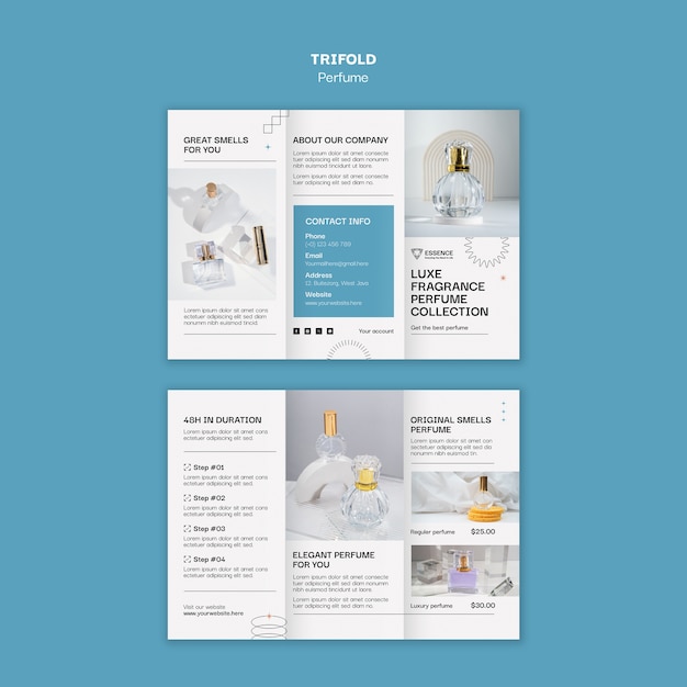 Free PSD perfume template design