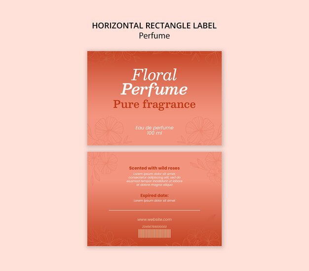 Free PSD perfume template design