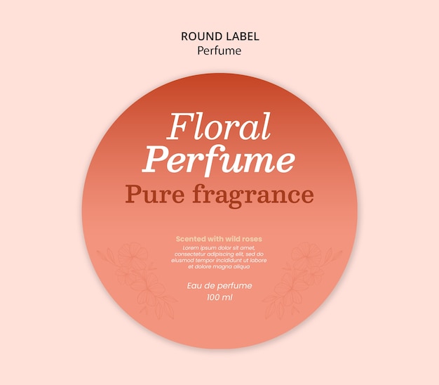 Free PSD perfume template design