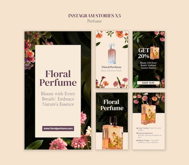 Perfume template design