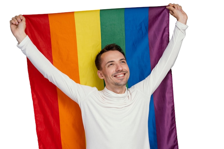 Free PSD person celebrating their sexual orientation