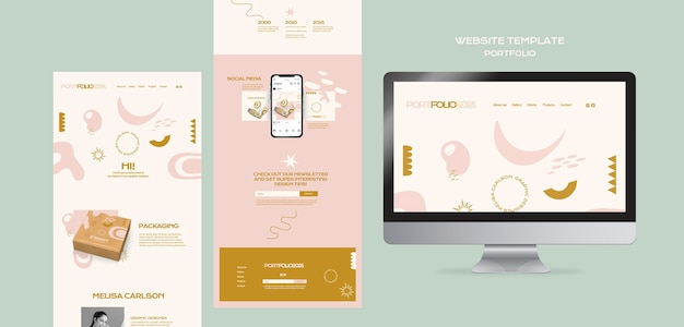 Personal Portfolio Web Template – Free PSD Template Download