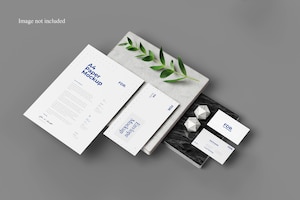 Perspective stationery mockup