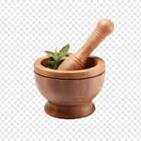 무료 PSD 투명한 배경에 고립 된 pestle