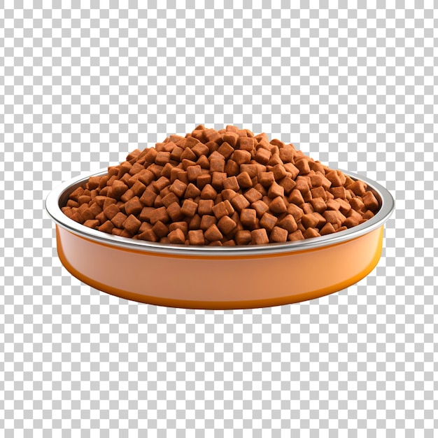 Free PSD pet food bowl isolated on a transparent background