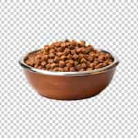 Free PSD pet food bowl isolated on a transparent background