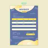 Free PSD pet sitting job invoice template