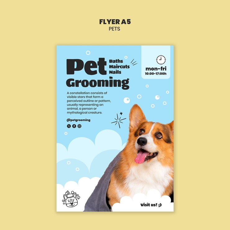 Free PSD pets care template