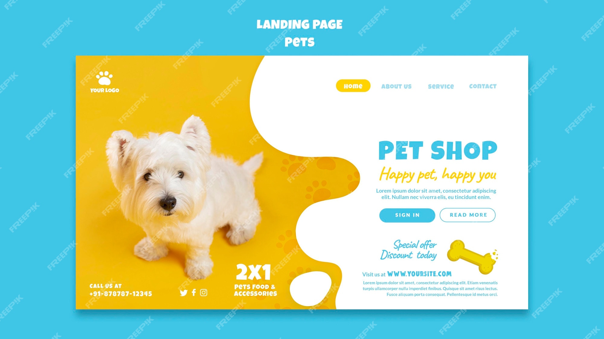 Pet Empire - Pet Shop PSD Template #189848 - TemplateMonster