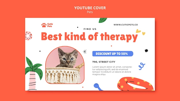 Free PSD pets template design