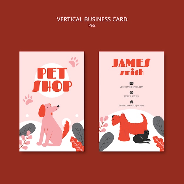 Free PSD pets template design