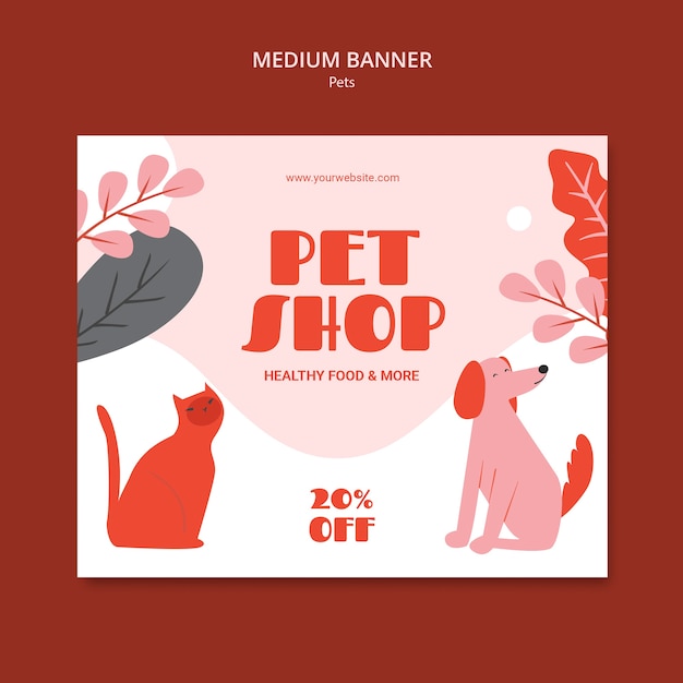 Free PSD pets template design