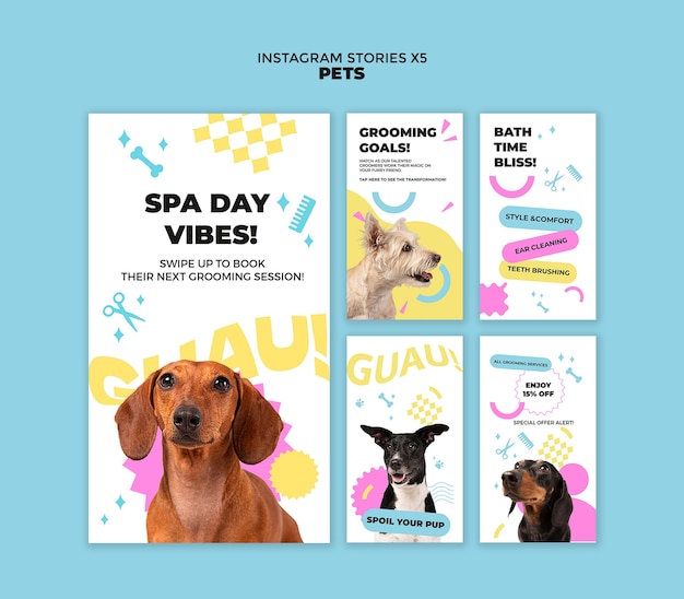 Pets template design