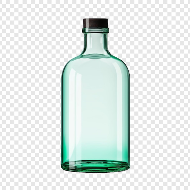 Free PSD pharmacy glass bottle isolated on transparent background