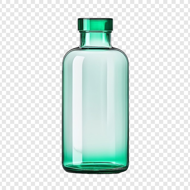 Free PSD pharmacy glass bottle isolated on transparent background