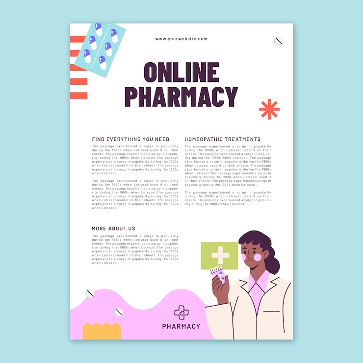 Free PSD pharmacy letterhead template design
