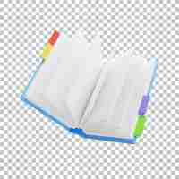 Free PSD phone book contact icon isolated 3d render illustration