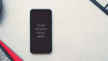 Free PSD phone display mockup