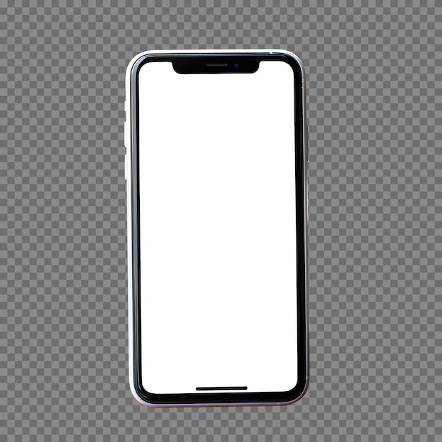 Free PSD phone mockup with blank frame for design