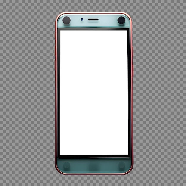 Phone mockup with blank screen for design