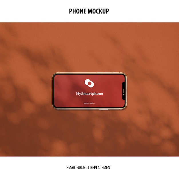 Free PSD phone screen mockup