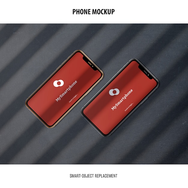 PSD gratuito mockup schermo del telefono