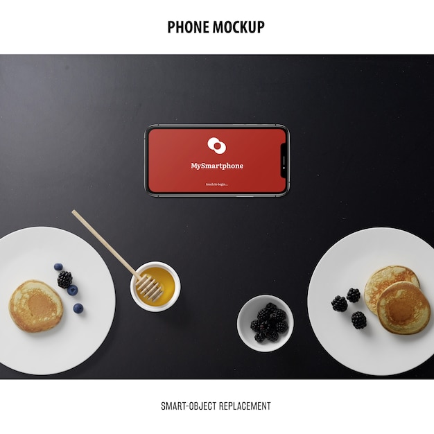 Mockup schermo del telefono