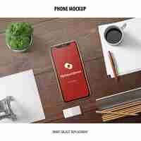 Free PSD phone screen mockup