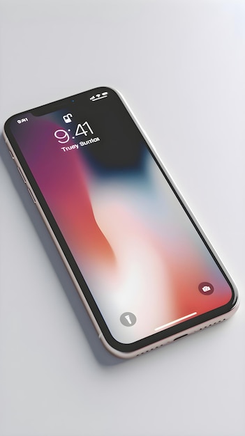 Phone X smartphone on white background