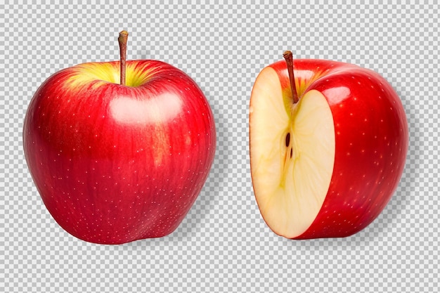 無料PSD 透明な背景に隔離されたリンゴの写真