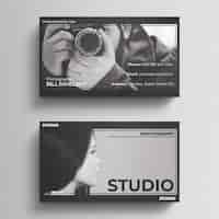 Free PSD photography business card template