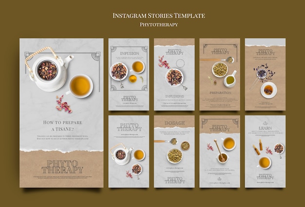 Phototherapy instagram stories design template