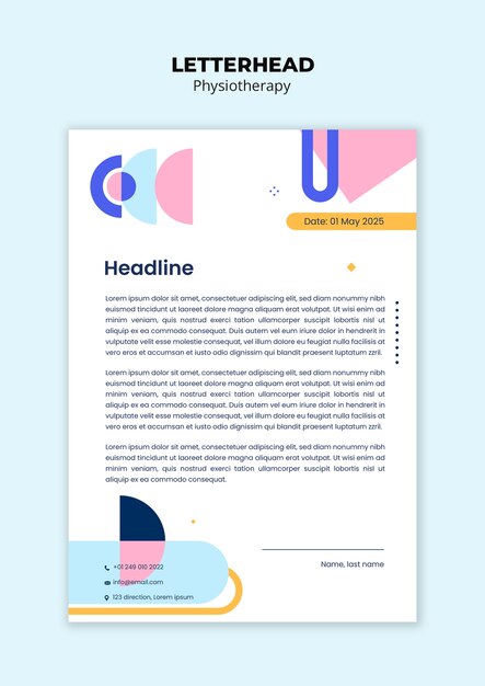 Physiotherapy treatment template